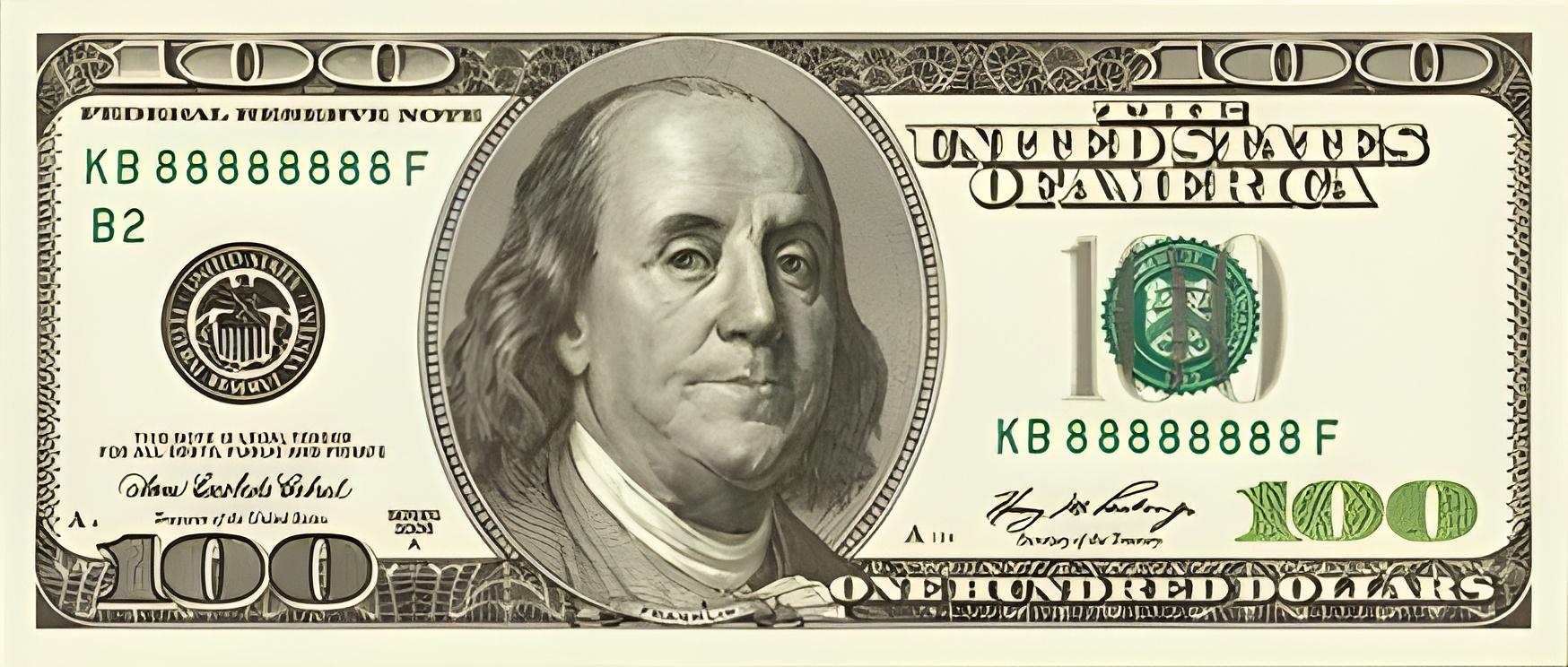 Collection of U.S. dollar banknotes showing various denominations and designs